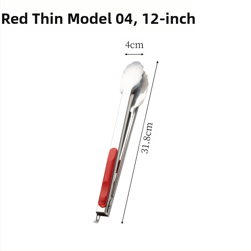 Nerūdijančio plieno kepsninės spaustukas virtuvei, buitiniam naudojimui, karšto maisto spaustukas su rankena, slyvų žiedų spaustukas su užraktu, 16 colių maisto spaustukas