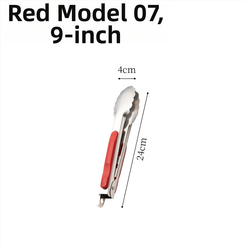 Nerūdijančio plieno kepsninės spaustukas virtuvei, buitiniam naudojimui, karšto maisto spaustukas su rankena, slyvų žiedų spaustukas su užraktu, 16 colių maisto spaustukas