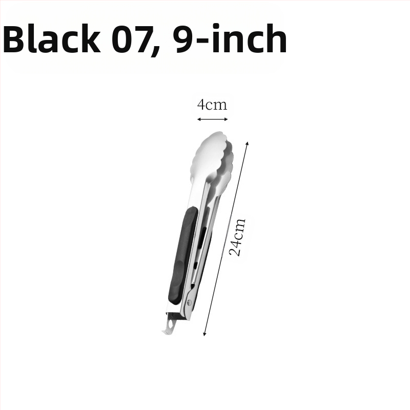 Nerūdijančio plieno kepsninės spaustukas virtuvei, buitiniam naudojimui, karšto maisto spaustukas su rankena, slyvų žiedų spaustukas su užraktu, 16 colių maisto spaustukas