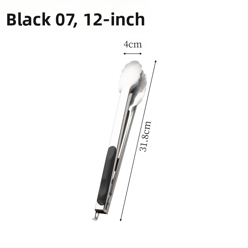 Nerūdijančio plieno kepsninės spaustukas virtuvei, buitiniam naudojimui, karšto maisto spaustukas su rankena, slyvų žiedų spaustukas su užraktu, 16 colių maisto spaustukas