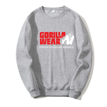 Трансграничен модерен мъжки суитчър с дълъг ръкав Gorilla Wear, пуловер с кръгло деколте, пролетно-есенен, модерен ежедневен, за двойки