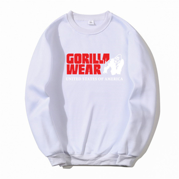 Трансграничен модерен мъжки суитчър с дълъг ръкав Gorilla Wear, пуловер с кръгло деколте, пролетно-есенен, модерен ежедневен, за двойки