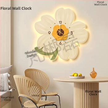 Alkalmi falióra, falra akasztható óra, vendég étterem, kreatív virágos hálószoba, pásztori stílusú szobadekoráció, csendes óra