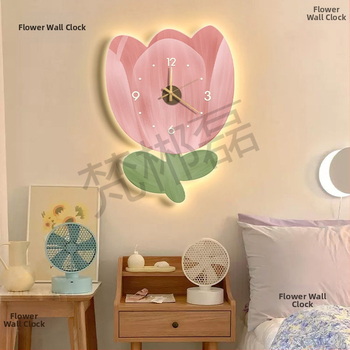 Alkalmi falióra, falra akasztható óra, vendég étterem, kreatív virágos hálószoba, pásztori stílusú szobadekoráció, csendes óra