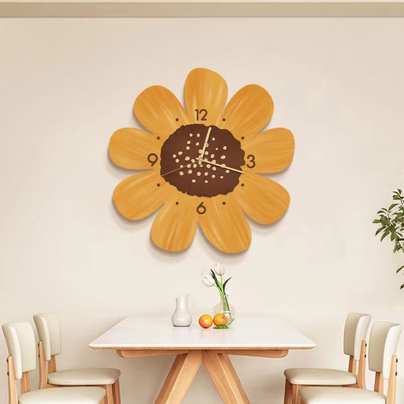 Alkalmi falióra, falra akasztható óra, vendég étterem, kreatív virágos hálószoba, pásztori stílusú szobadekoráció, csendes óra