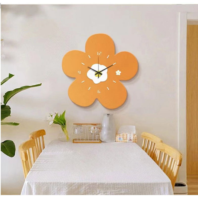 Alkalmi falióra, falra akasztható óra, vendég étterem, kreatív virágos hálószoba, pásztori stílusú szobadekoráció, csendes óra