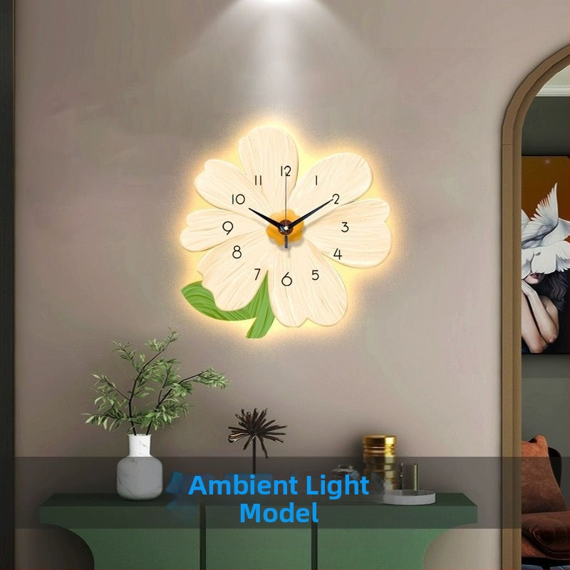 Alkalmi falióra, falra akasztható óra, vendég étterem, kreatív virágos hálószoba, pásztori stílusú szobadekoráció, csendes óra