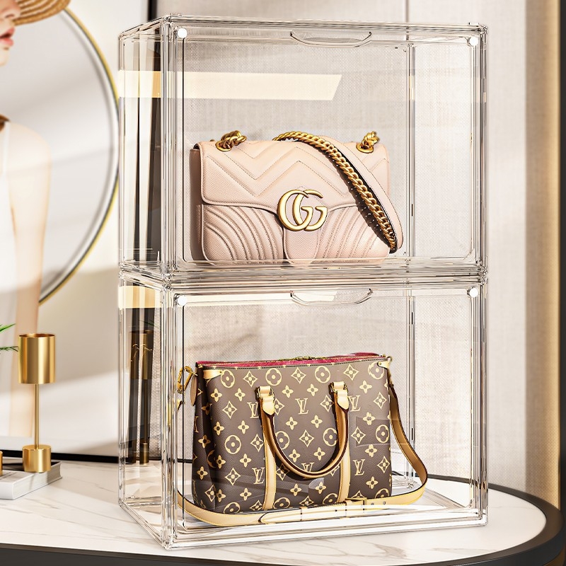 Koti hoiustamise artefakt Luksuslik läbipaistev magnetiline neeldumiskarp Ligipääsetav luksuslik hoiuriiul Tolmukindel riidest vitriinkapp