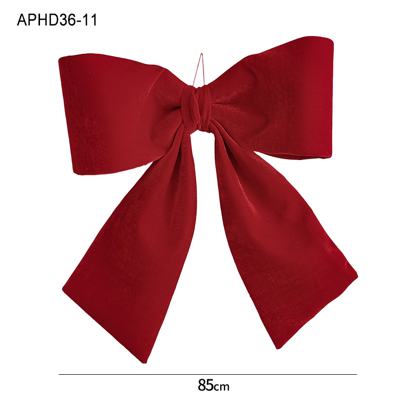 Božićna mašna crveni božićni privjesak flanelasti ukras za vjenčanje Ukrasi za božićno drvce