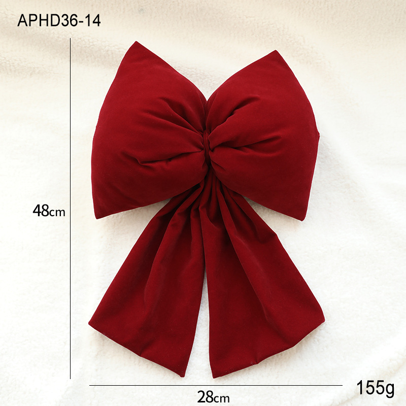 Božićna mašna crveni božićni privjesak flanelasti ukras za vjenčanje Ukrasi za božićno drvce