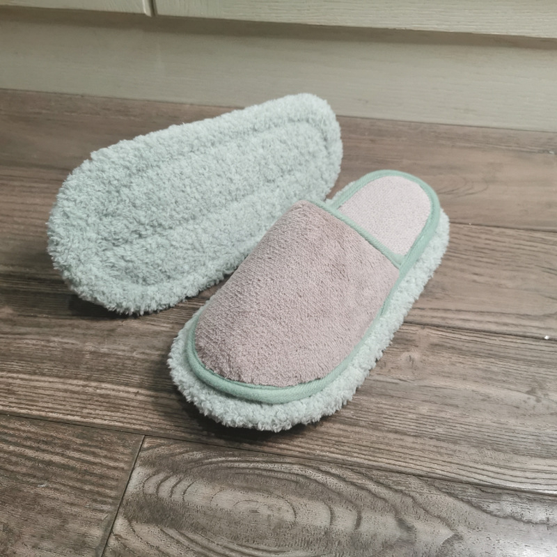 4 už 1 kainą pavasarinės ir rudens šlepetės tingioms grindims valyti su vaikiškomis medinėmis grindų šluostėmis, nutildančiomis grindų šluostėmis, grindų šlavimo bateliais