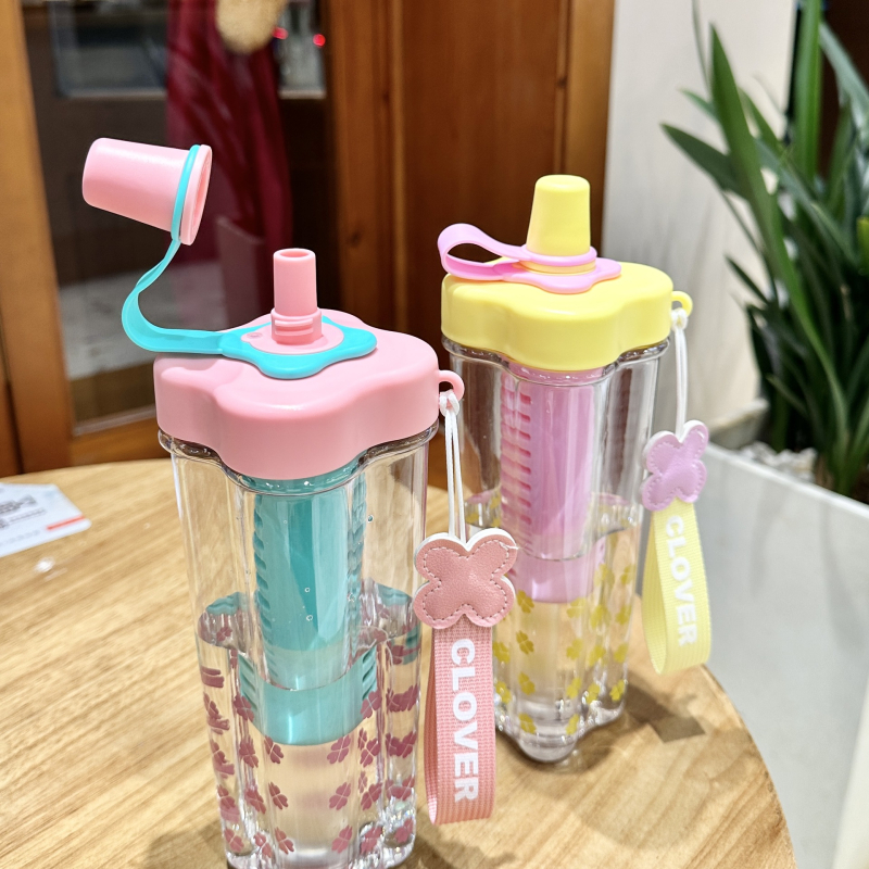 Nagy értékű új, hordozható, tea-víz elválasztóval ellátott, szívócsöves teáscsésze, női illatosított teatartó, műanyag sportvíztartó, nagy kapacitású, nyári