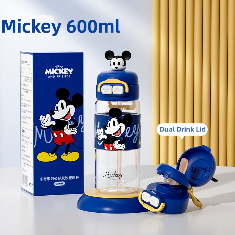 Sanrio Kidsren's Nezha vízipohár nyári lány diák iskoláslány esésgátló hordozható rajzfilm új dupla szívószálas pohár