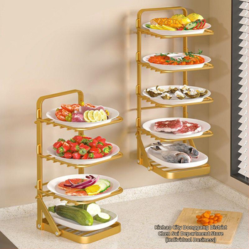 Ράφι κουζίνας για πιάτα τοίχου, πτυσσόμενη βάση αποθήκευσης πολλαπλών λειτουργιών, δωρεάν αποστολή