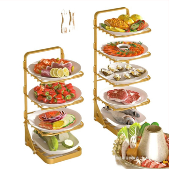 Ράφι κουζίνας για πιάτα τοίχου, πτυσσόμενη βάση αποθήκευσης πολλαπλών λειτουργιών, δωρεάν αποστολή