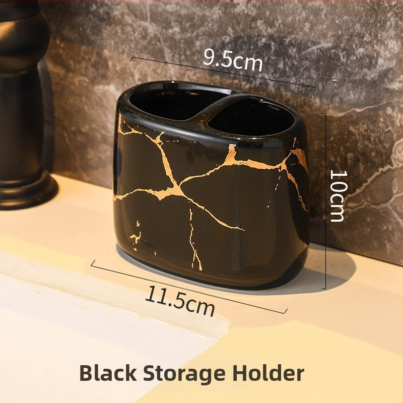 Euroopa stiilis moodne tekiga hoiustatav hambaharjahoidja majapidamise vannitoas marmormustriga keraamiline kosmeetiline paarile mõeldud hambaharja tass