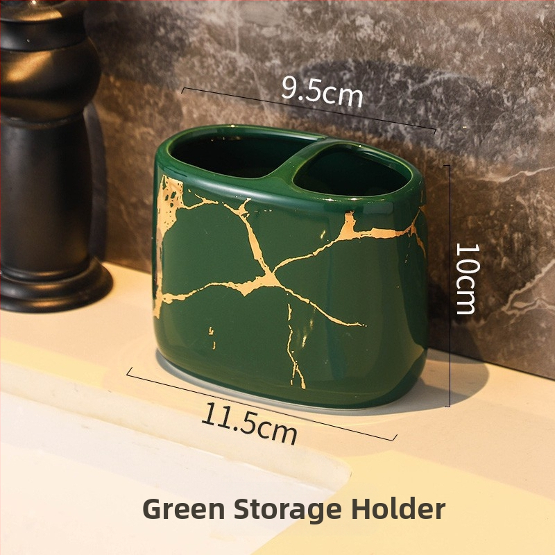 Euroopa stiilis moodne tekiga hoiustatav hambaharjahoidja majapidamise vannitoas marmormustriga keraamiline kosmeetiline paarile mõeldud hambaharja tass