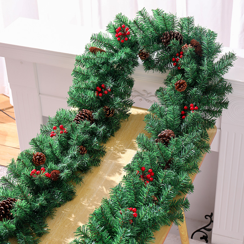 2025 noi decorațiuni de Crăciun, ornamente din ratan, agățat pe ușă, fundal, recuzită de perete, coroană, pandantiv, aspect scenă de activitate