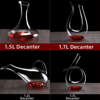 Švino neturintis krištolo raudonojo vyno dekanteris, kūrybinis stiklo pilstytojas, greito vyno spirito vyno rinkinys, raudonojo vyno taurė
