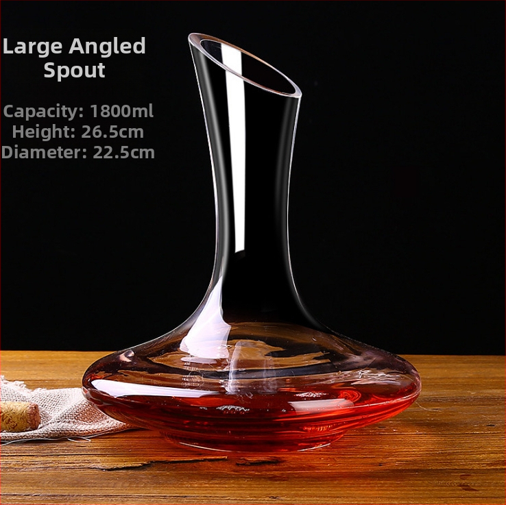 Švino neturintis krištolo raudonojo vyno dekanteris, kūrybinis stiklo pilstytojas, greito vyno spirito vyno rinkinys, raudonojo vyno taurė