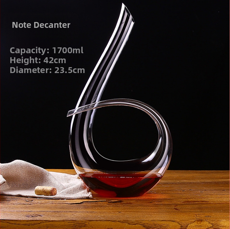 Švino neturintis krištolo raudonojo vyno dekanteris, kūrybinis stiklo pilstytojas, greito vyno spirito vyno rinkinys, raudonojo vyno taurė
