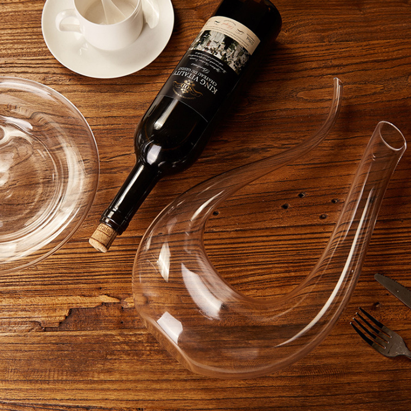 Švino neturintis krištolo raudonojo vyno dekanteris, kūrybinis stiklo pilstytojas, greito vyno spirito vyno rinkinys, raudonojo vyno taurė