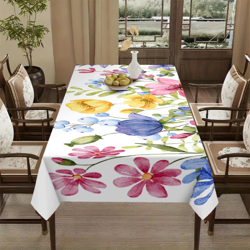 Față de masă transfrontalieră populară cu imprimare digitală 3D, față de masă, față de masă nouă pentru casă, modă elegantă, restaurant, decor, pânză