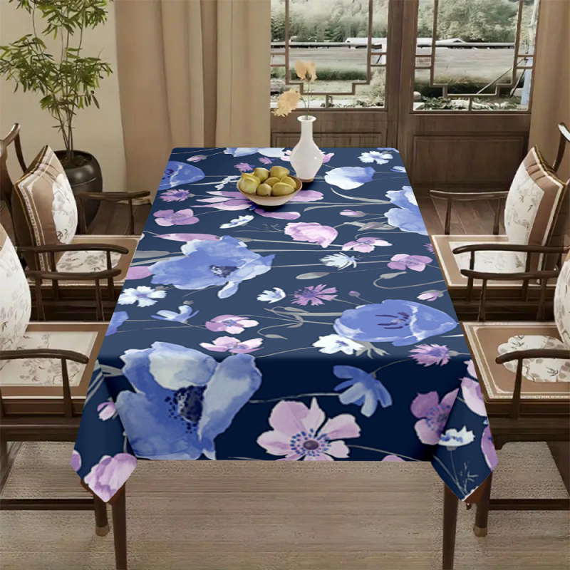 Față de masă transfrontalieră populară cu imprimare digitală 3D, față de masă, față de masă nouă pentru casă, modă elegantă, restaurant, decor, pânză