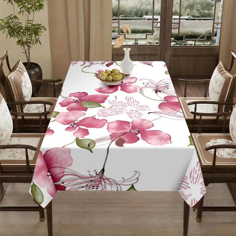 Față de masă transfrontalieră populară cu imprimare digitală 3D, față de masă, față de masă nouă pentru casă, modă elegantă, restaurant, decor, pânză