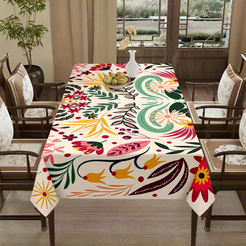 Față de masă transfrontalieră populară cu imprimare digitală 3D, față de masă, față de masă nouă pentru casă, modă elegantă, restaurant, decor, pânză