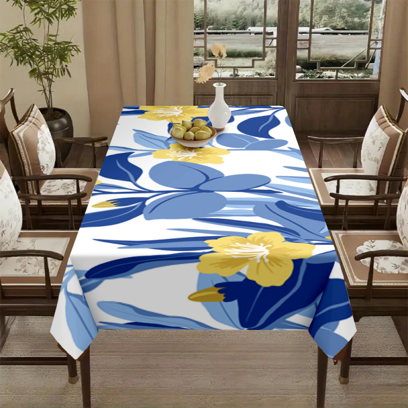 Față de masă transfrontalieră populară cu imprimare digitală 3D, față de masă, față de masă nouă pentru casă, modă elegantă, restaurant, decor, pânză