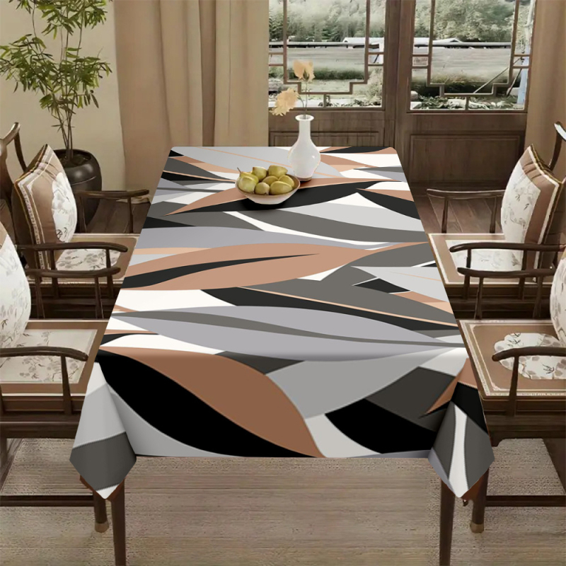 Față de masă transfrontalieră populară cu imprimare digitală 3D, față de masă, față de masă nouă pentru casă, modă elegantă, restaurant, decor, pânză