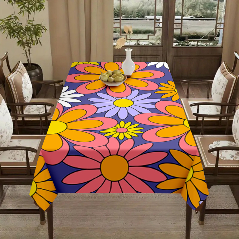 Față de masă transfrontalieră populară cu imprimare digitală 3D, față de masă, față de masă nouă pentru casă, modă elegantă, restaurant, decor, pânză