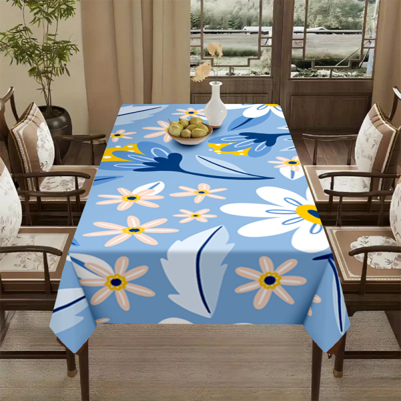 Față de masă transfrontalieră populară cu imprimare digitală 3D, față de masă, față de masă nouă pentru casă, modă elegantă, restaurant, decor, pânză