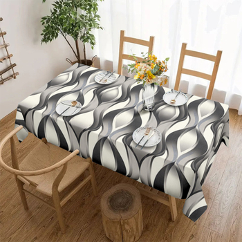 Διασυνοριακό δημοφιλές τραπεζομάντιλο ψηφιακής εκτύπωσης 3D, τραπεζομάντιλο, νέο σπίτι, μόδα, κομψό ύφασμα διακόσμησης εστιατορίου