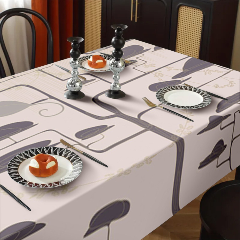 Prekogranični popularni 3D digitalni tisak stolnjak stolnjak novi kućni modni elegantni ukras za restoran