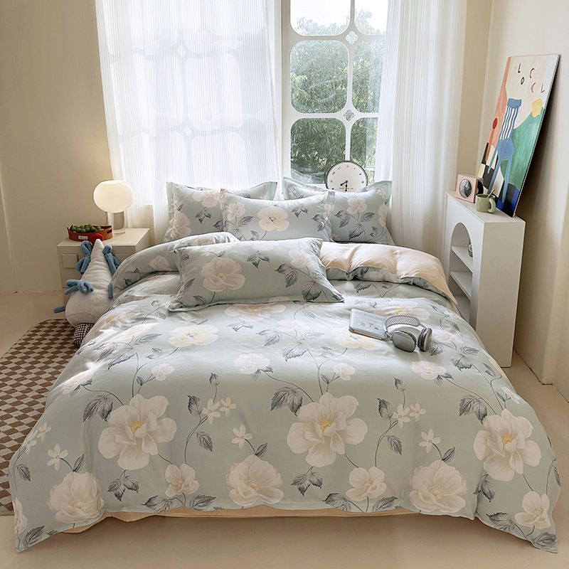 „Cross-Border“ studentų bendrabučio patalynė, keturių dalių paklodės užvalkalas, trijų dalių dovanų grupėms, namų tekstilės rinkinys, didmeninė prekyba.