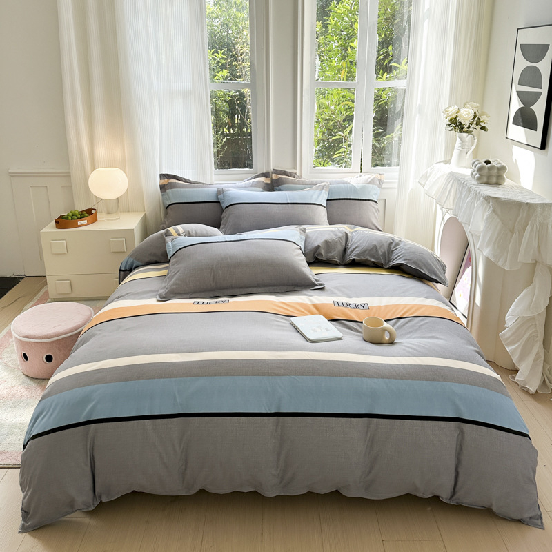 „Cross-Border“ studentų bendrabučio patalynė, keturių dalių paklodės užvalkalas, trijų dalių dovanų grupėms, namų tekstilės rinkinys, didmeninė prekyba.