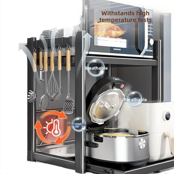 Ράφι αποθήκευσης φούρνου μικροκυμάτων κουζίνας, πολυλειτουργικό πάγκο κουζίνας, συρόμενο ράφι αποθήκευσης ρυζιού, εργοστάσιο χονδρικής