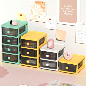 Επιτραπέζιο κουτί αποθήκευσης τύπου συρταριού γραφείου διαφανές ντουλάπι αποθήκευσης αρχείο φοιτητής χαρτικά καλλυντικά φινίρισμα ράφι αποθήκευσης