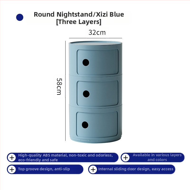 Nordic Ins Internet Celebrity ümar öökapp moodne minimalistlik plastmassist hoiukapp elutoa hoiukapp mitmekihiline väike külgkapp