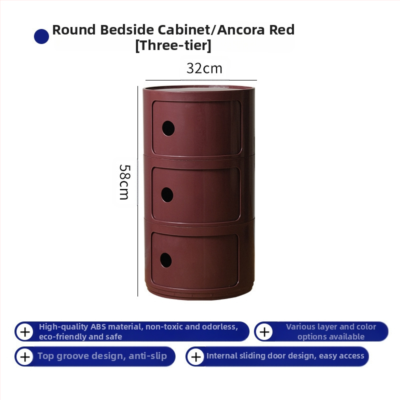 Nordic Ins Internet Celebrity ümar öökapp moodne minimalistlik plastmassist hoiukapp elutoa hoiukapp mitmekihiline väike külgkapp