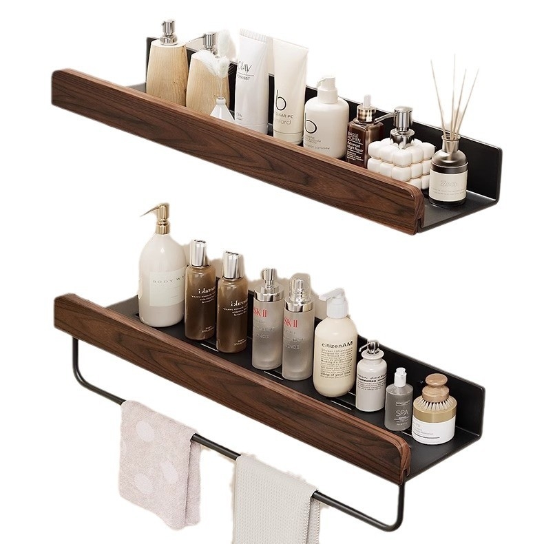 Kreminio stiliaus rąstinė tualeto laikymo lentyna, praplatinta be perforatoriaus, tualeto, vonios kambario, praustuvo laikymo lentyna