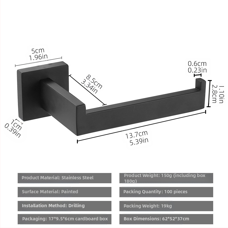 ♡Skersinis kvadratinis vamzdinis rankšluosčių kabykla, nerūdijančio plieno rankšluosčių kabykla, rankšluosčių žiedas, vonios kambario palto kabliukas, servetėlių laikiklis, vonios kambario pakabinimas