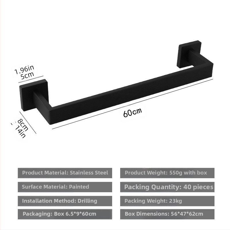 ♡Skersinis kvadratinis vamzdinis rankšluosčių kabykla, nerūdijančio plieno rankšluosčių kabykla, rankšluosčių žiedas, vonios kambario palto kabliukas, servetėlių laikiklis, vonios kambario pakabinimas