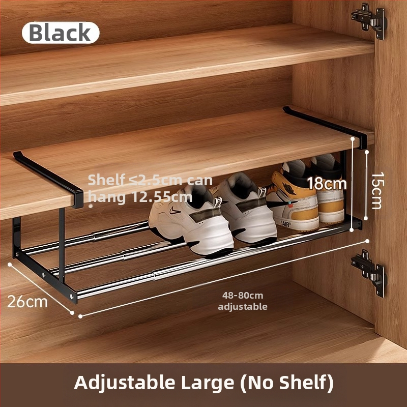 Sissetõmmatav kingariiul, majapidamiskingakapp, kihiline vahesein, kinga hoiustamise artefakt, ruumisäästlik rippkorv