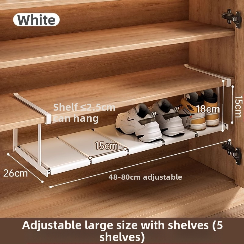 Sissetõmmatav kingariiul, majapidamiskingakapp, kihiline vahesein, kinga hoiustamise artefakt, ruumisäästlik rippkorv