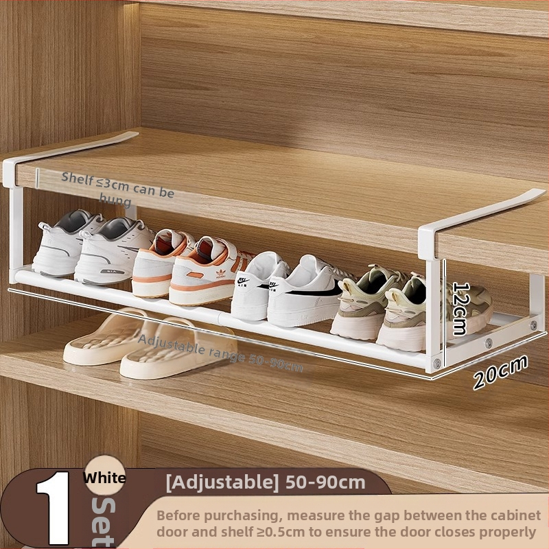 Sissetõmmatav kingariiul, majapidamiskingakapp, kihiline vahesein, kinga hoiustamise artefakt, ruumisäästlik rippkorv