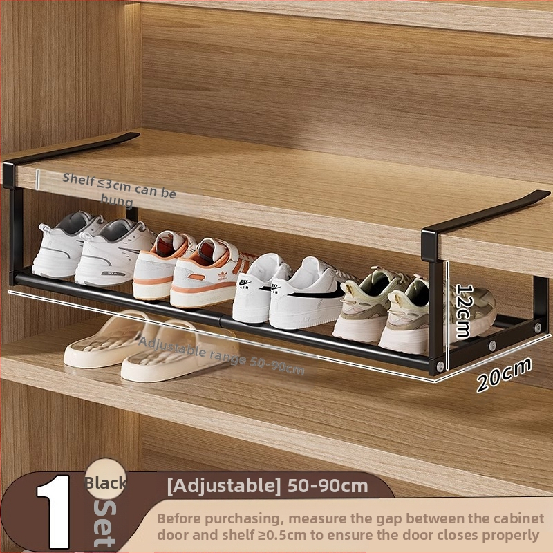 Sissetõmmatav kingariiul, majapidamiskingakapp, kihiline vahesein, kinga hoiustamise artefakt, ruumisäästlik rippkorv