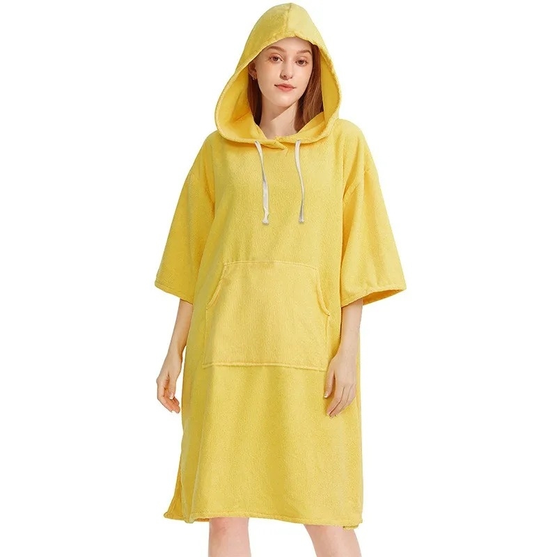 „Amazon“ perkamiausias paplūdimio apsiaustas suaugusiems tėvams ir vaikams su mikropluošto gobtuvu, paplūdimio chalatas